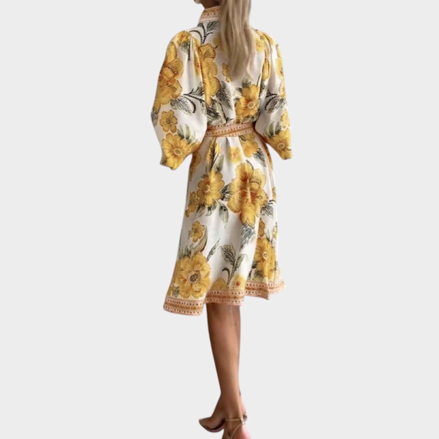 Floral Button-Up Midi Dress