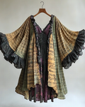 Summer casual music theme fashion design kimono 15ed