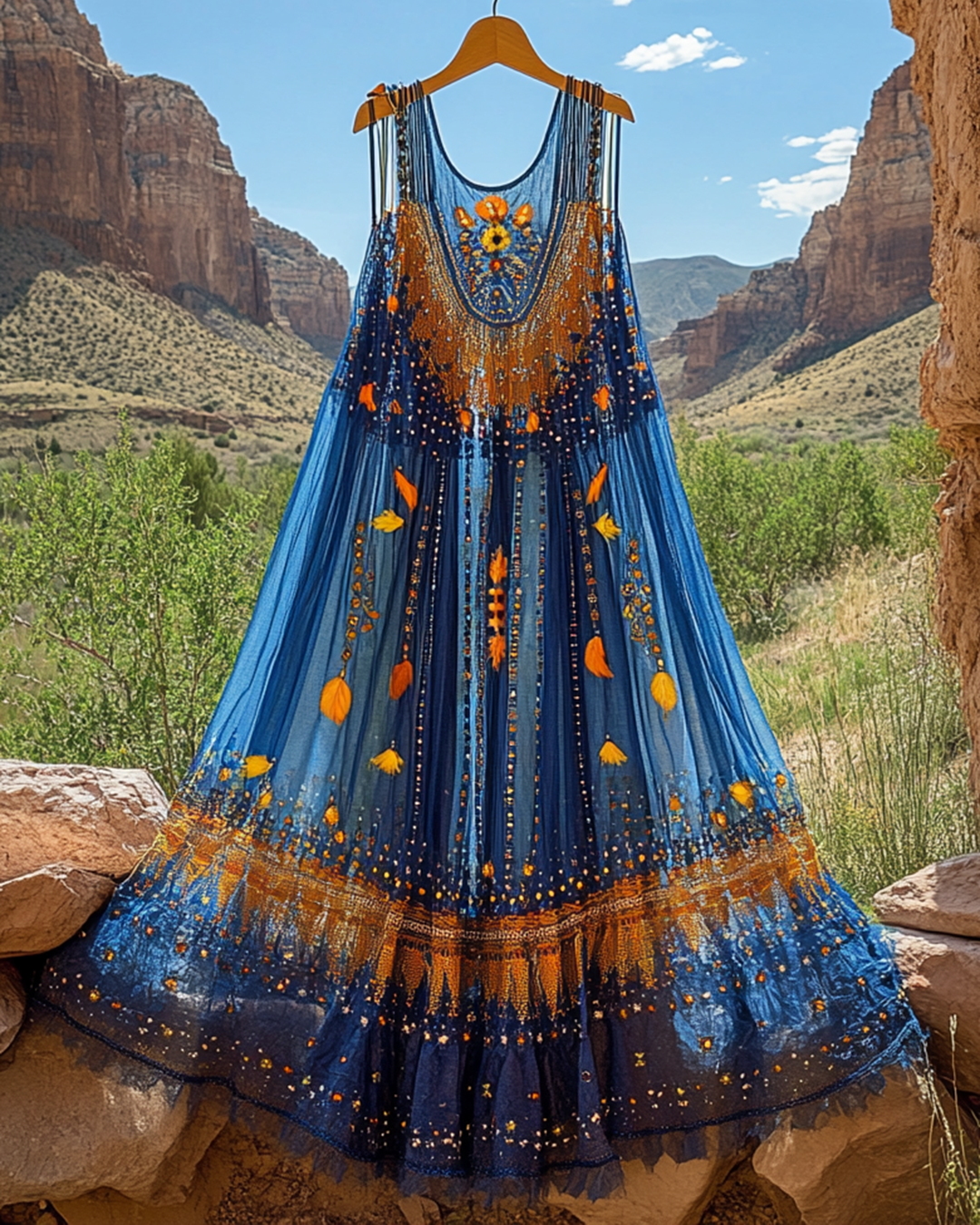 Summer Vacation Lace Embroidery Dress a0c8