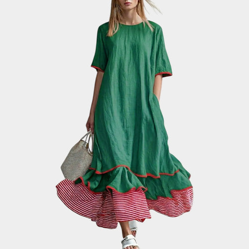 Airy Charm Tiered Dress