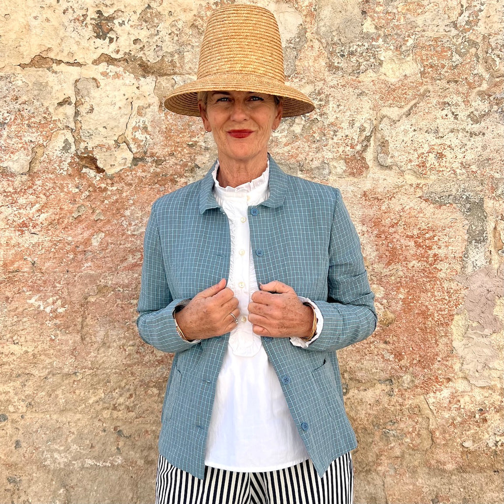 ApuntoB Jacket 1846 – Italian Linen Cotton Cropped Boxy Jacket