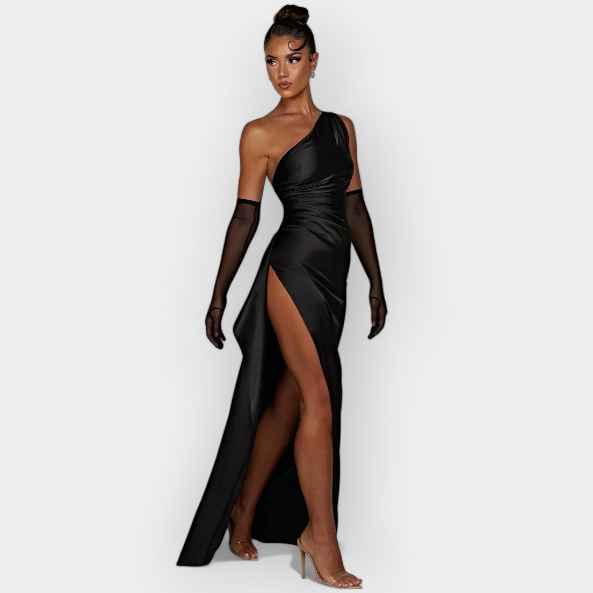 Satin Dress for Aristocratic Evenings