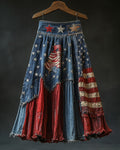 Summer Casual Independence Day Themed Skirt 75ba