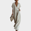 Deep V-Neck Maxi Dress