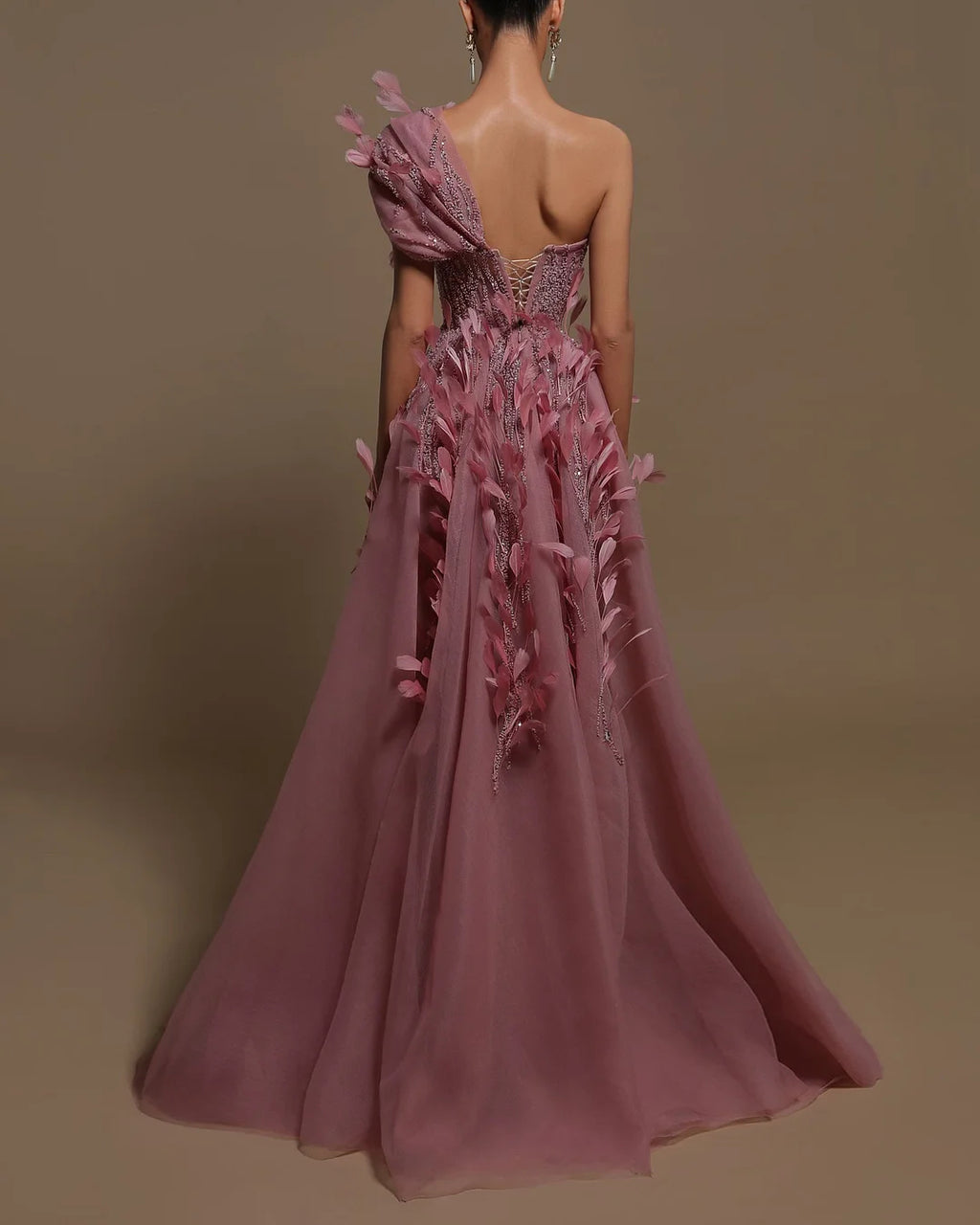 Evening Gown Beaded Maxi Dress - 01