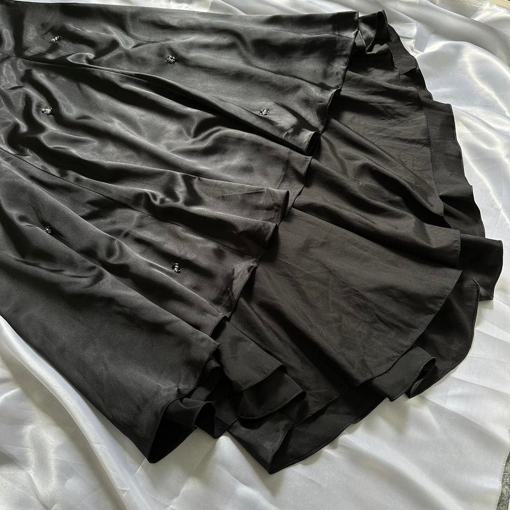 Women's Black and Silver Dress
