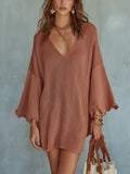 Bohemian Knit Mini Dress