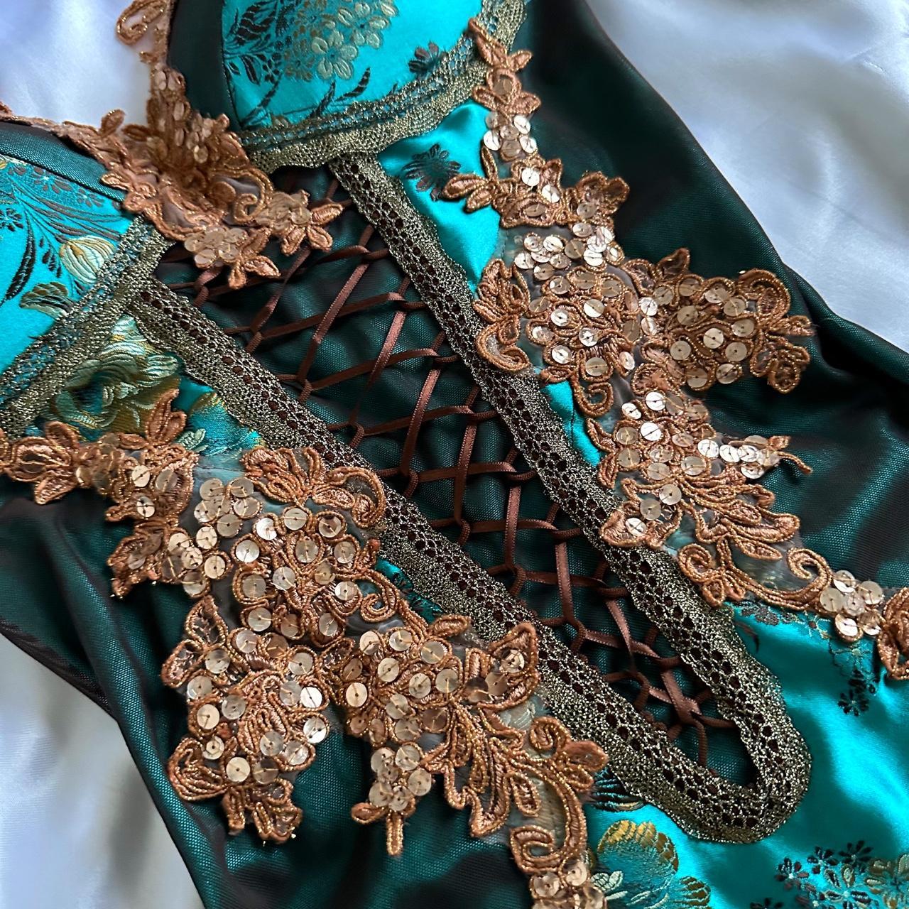 Turquoise Green Shiny Fashion Short/Mid-Length Chiffon Sequin Homecoming Dress Birthday Party Dress