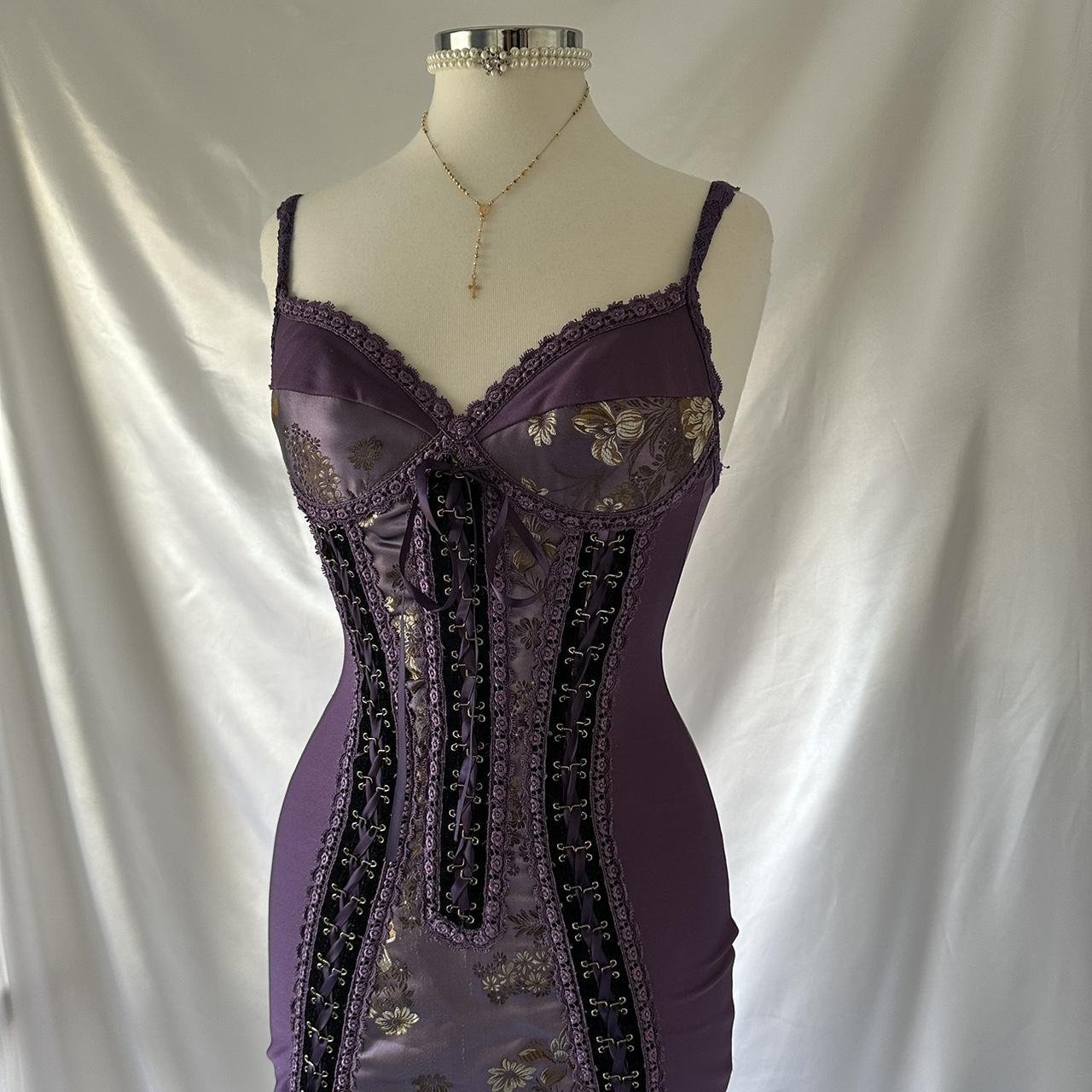 & Other Stories Women's Gold and Purple Dress
