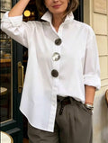 versized Shirt With Giant Silver Buttons