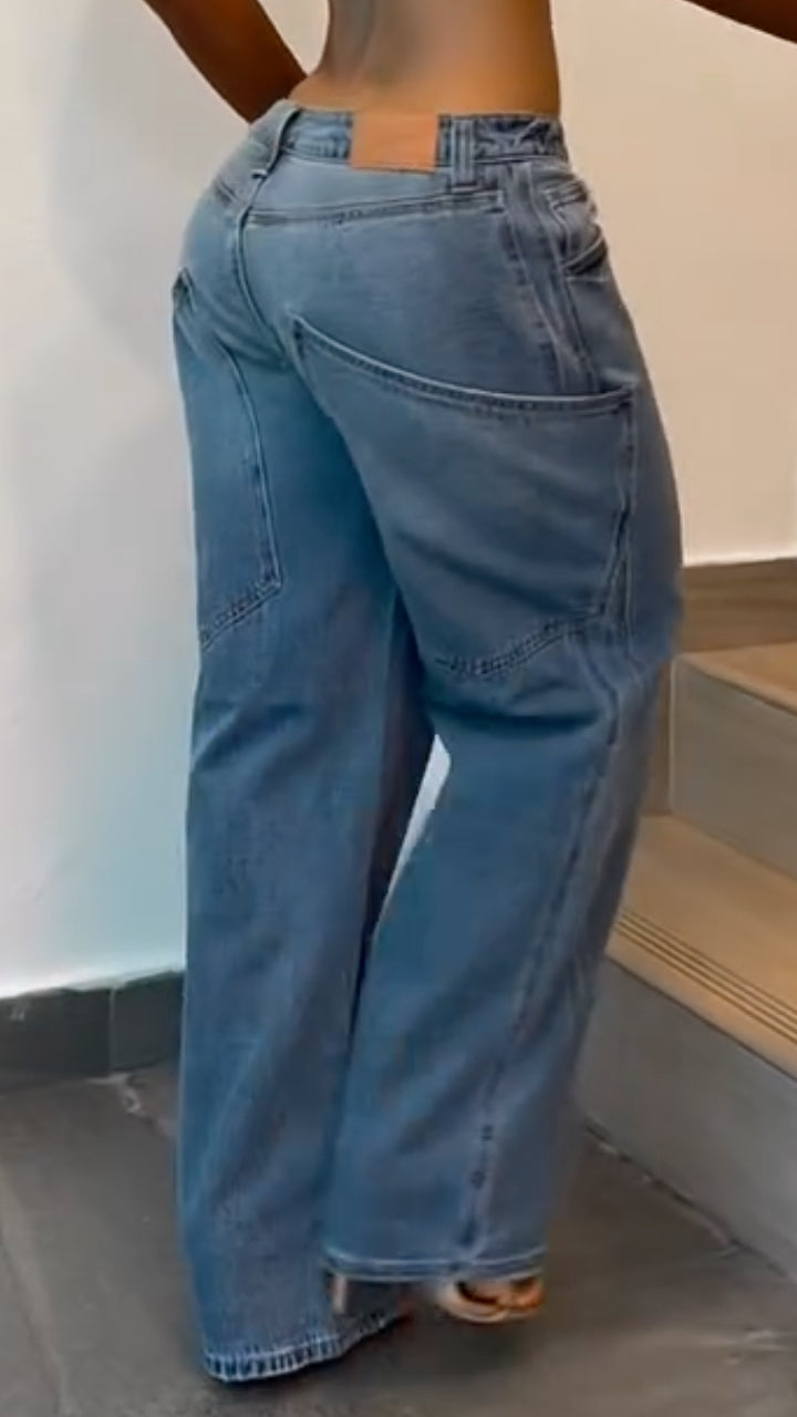 Women's  Oversized Baggy Denim Jeans