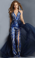 Jovani 08439 - Overskirt Jumpsuit Evening Gown