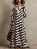 Effortless Striped Maxi Dress