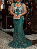Fashion Short Sleeve V-Neck Split-Joint Sequined Slim Maxi Dress