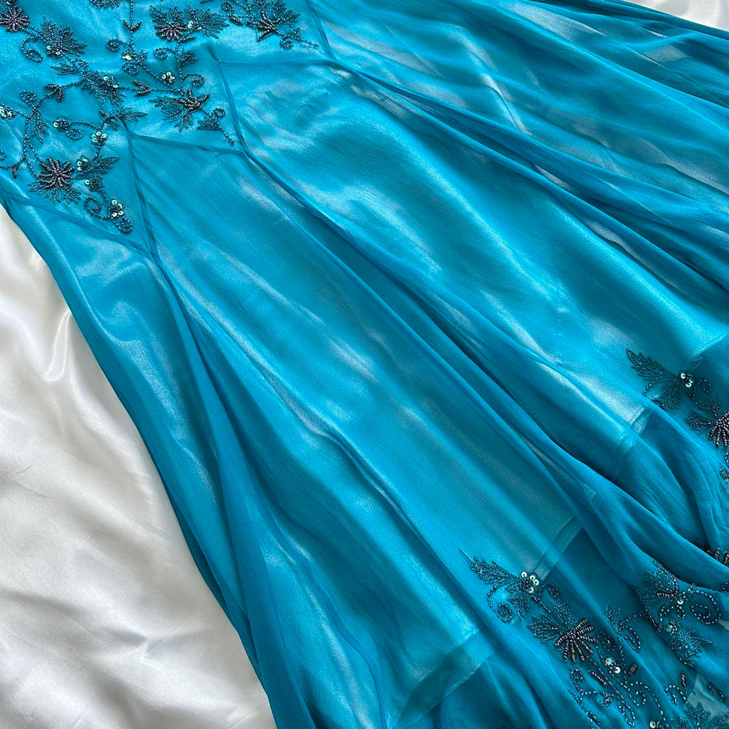 Adrianna Papell Women's Blue and Brown Dress