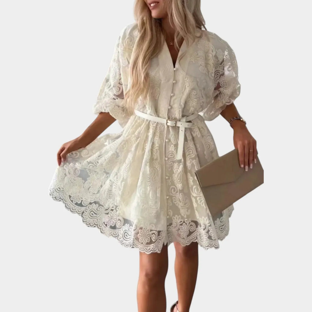 Romantic Lace Mini Dress