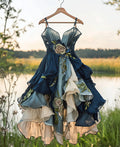 Summer Handmade Lace Patchwork Dress eb3c