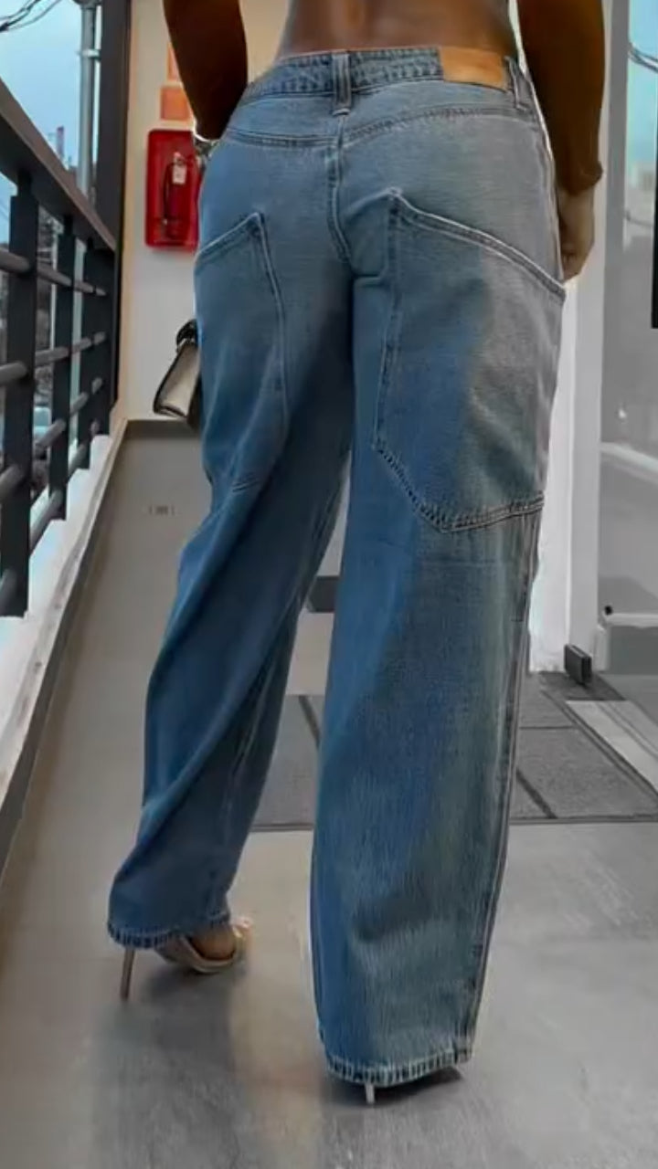 Women's  Oversized Baggy Denim Jeans