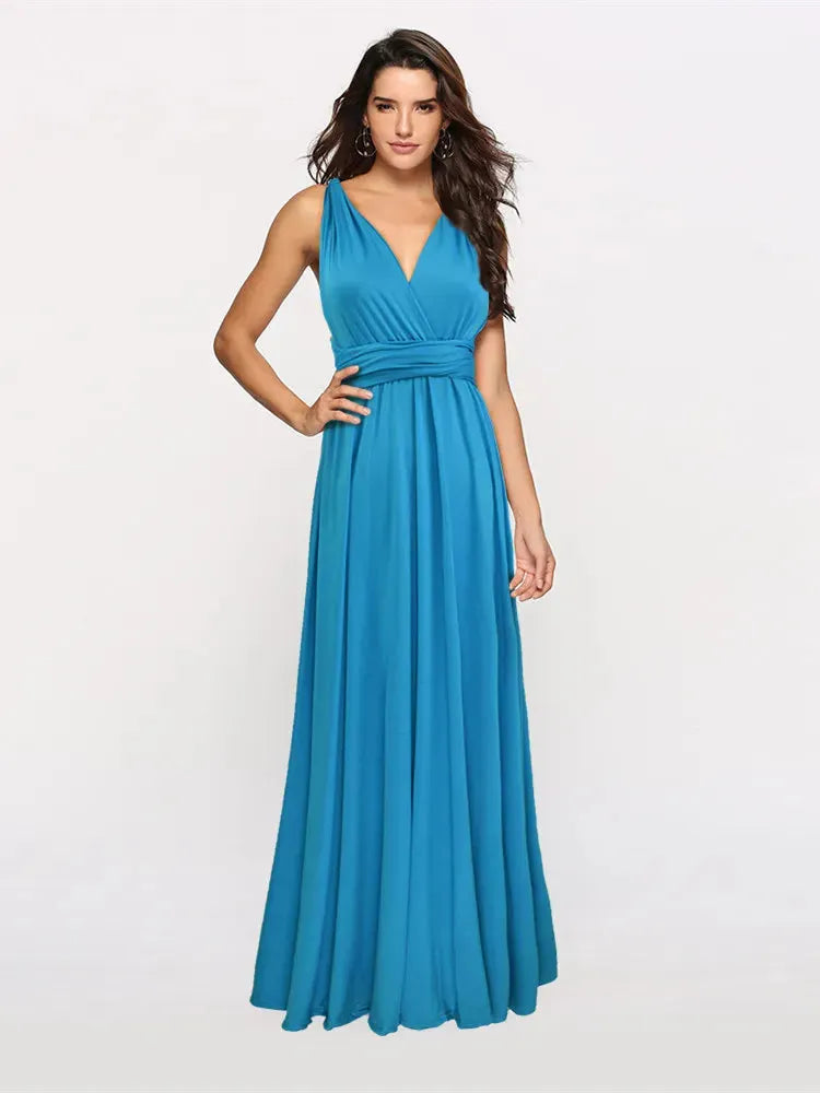 Marzella Multiway Maxi Dress – Tie Wrap Bridesmaid and Formal Occasion Gown in Multiple Colours