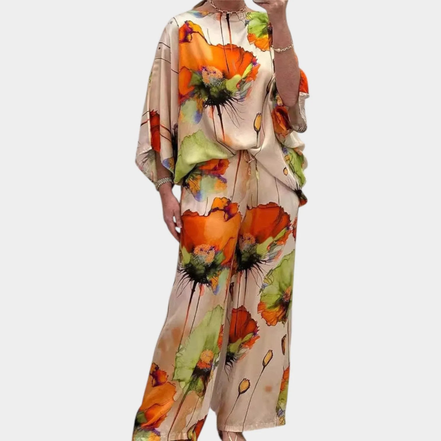 Floral Print TwoâPiece Lounge Set