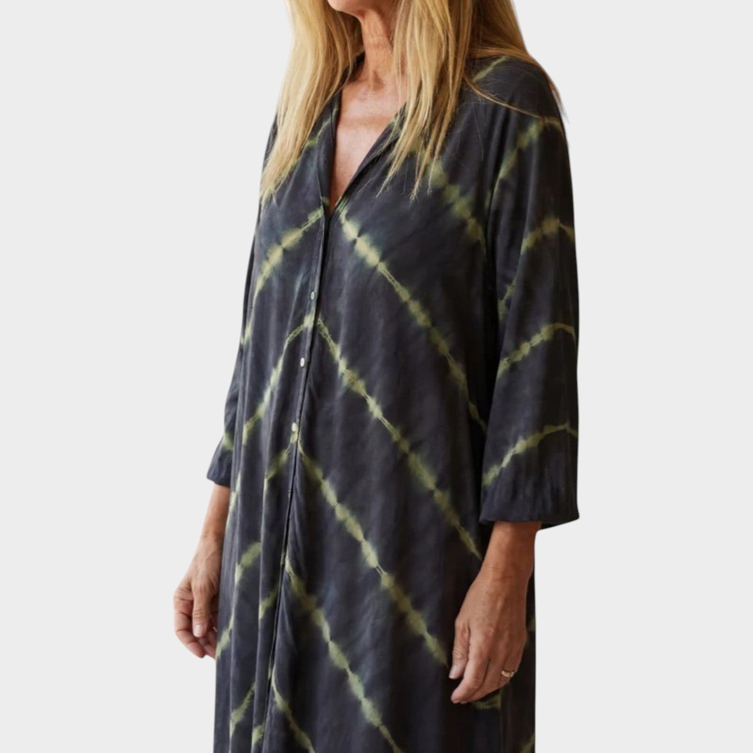 Relaxed Button Maxi Dress