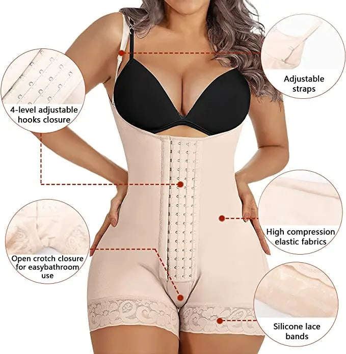 High Compression Shapewear Women's Hip Lift Thigh Slimming