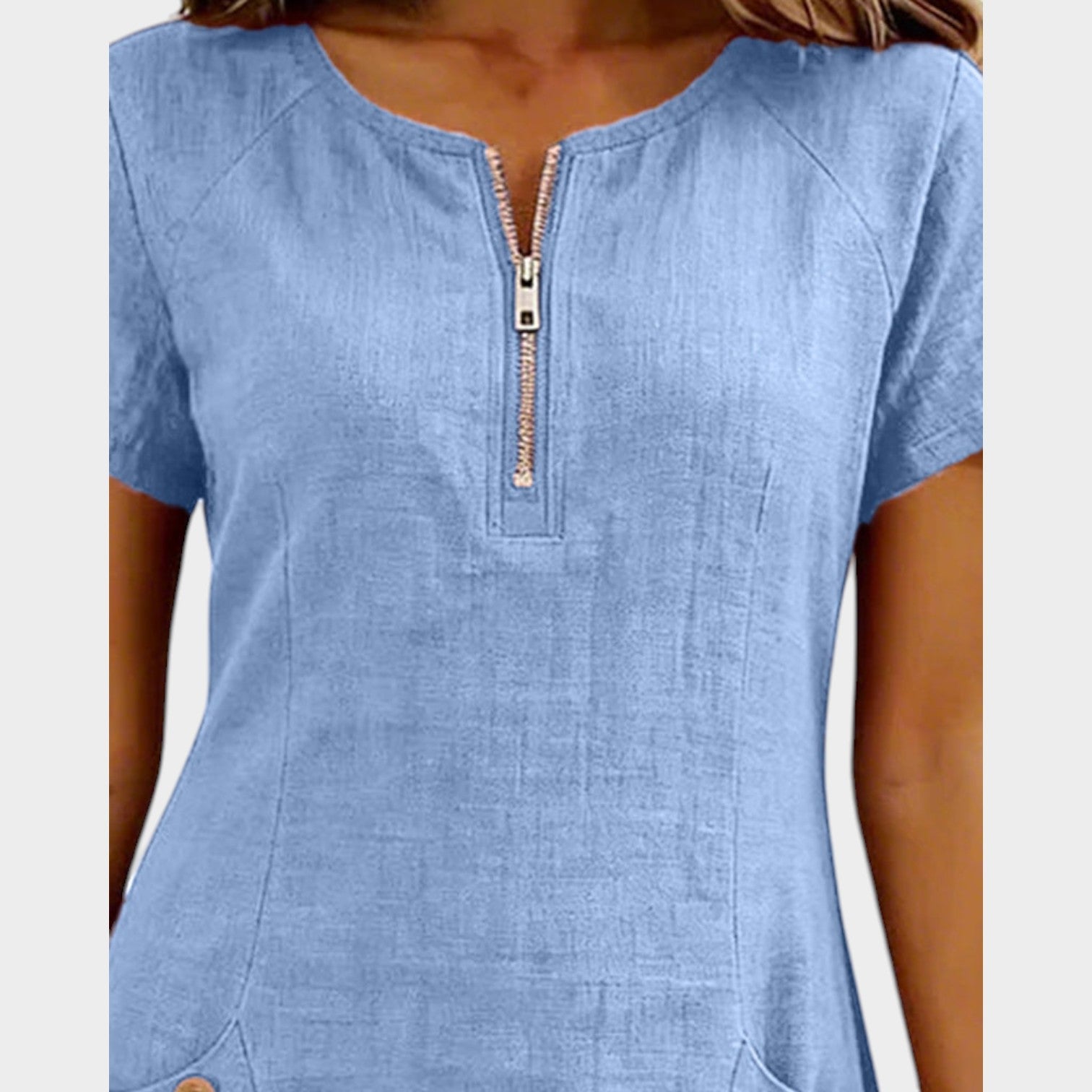 Everyday Zip-Front Mini Dress