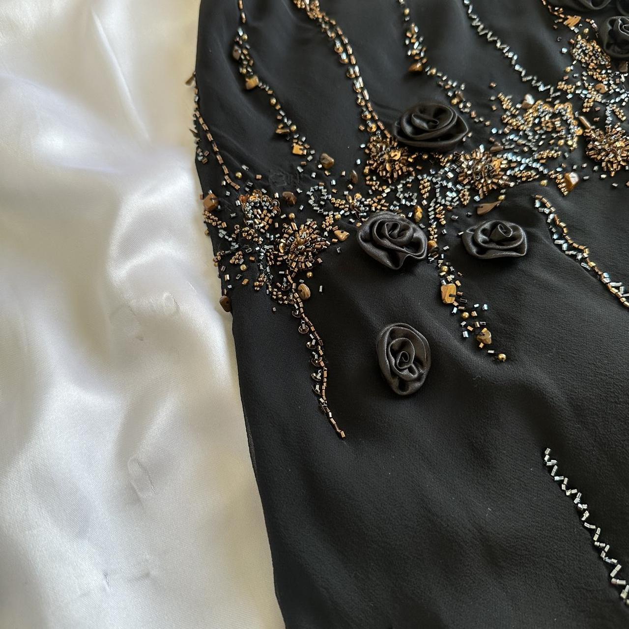 Women's Black and Silver Dress
