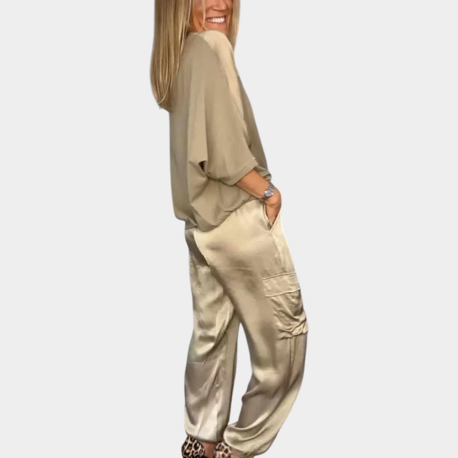 Modern Utility Chic Two-Piece Set
