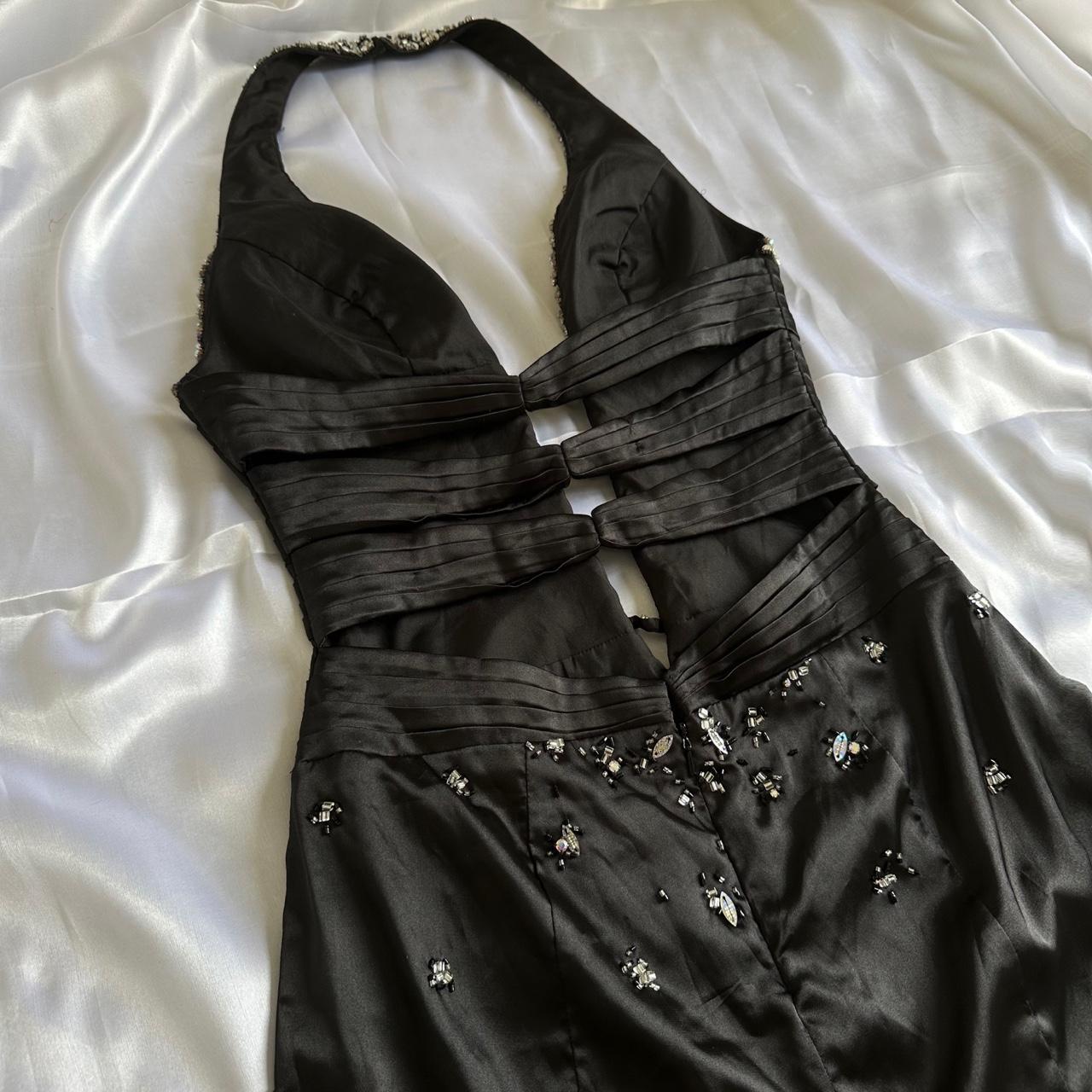 Women's Black and Silver Dress