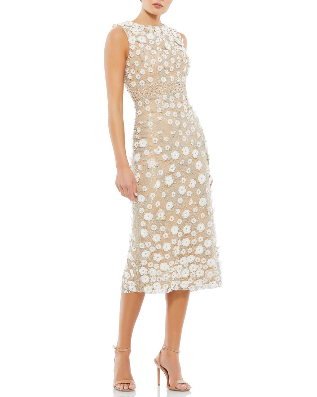 Applique Midi Dress