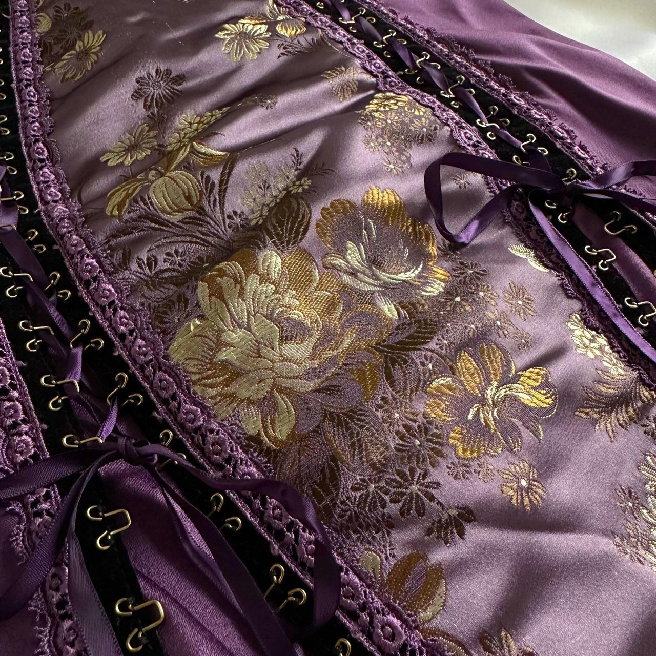 & Other Stories Women's Gold and Purple Dress