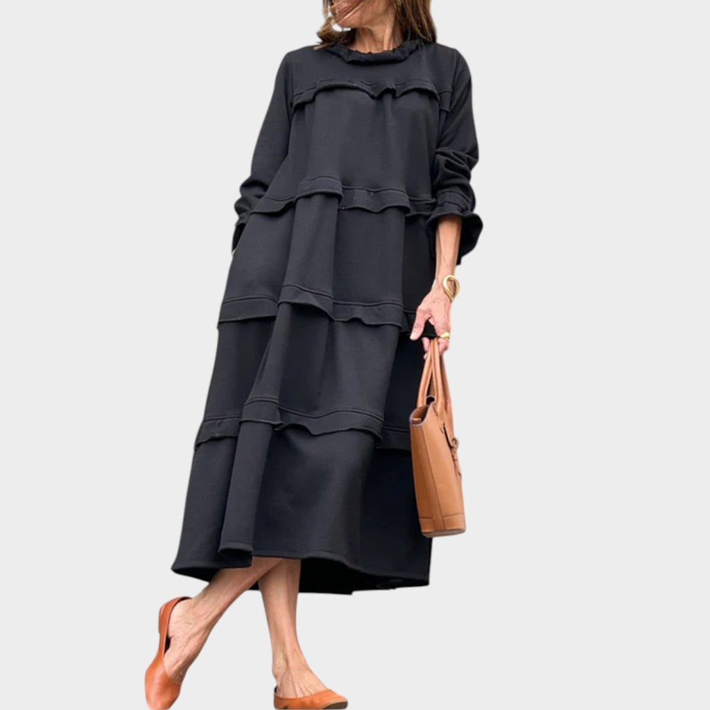 Effortless Tiered Midi Dress