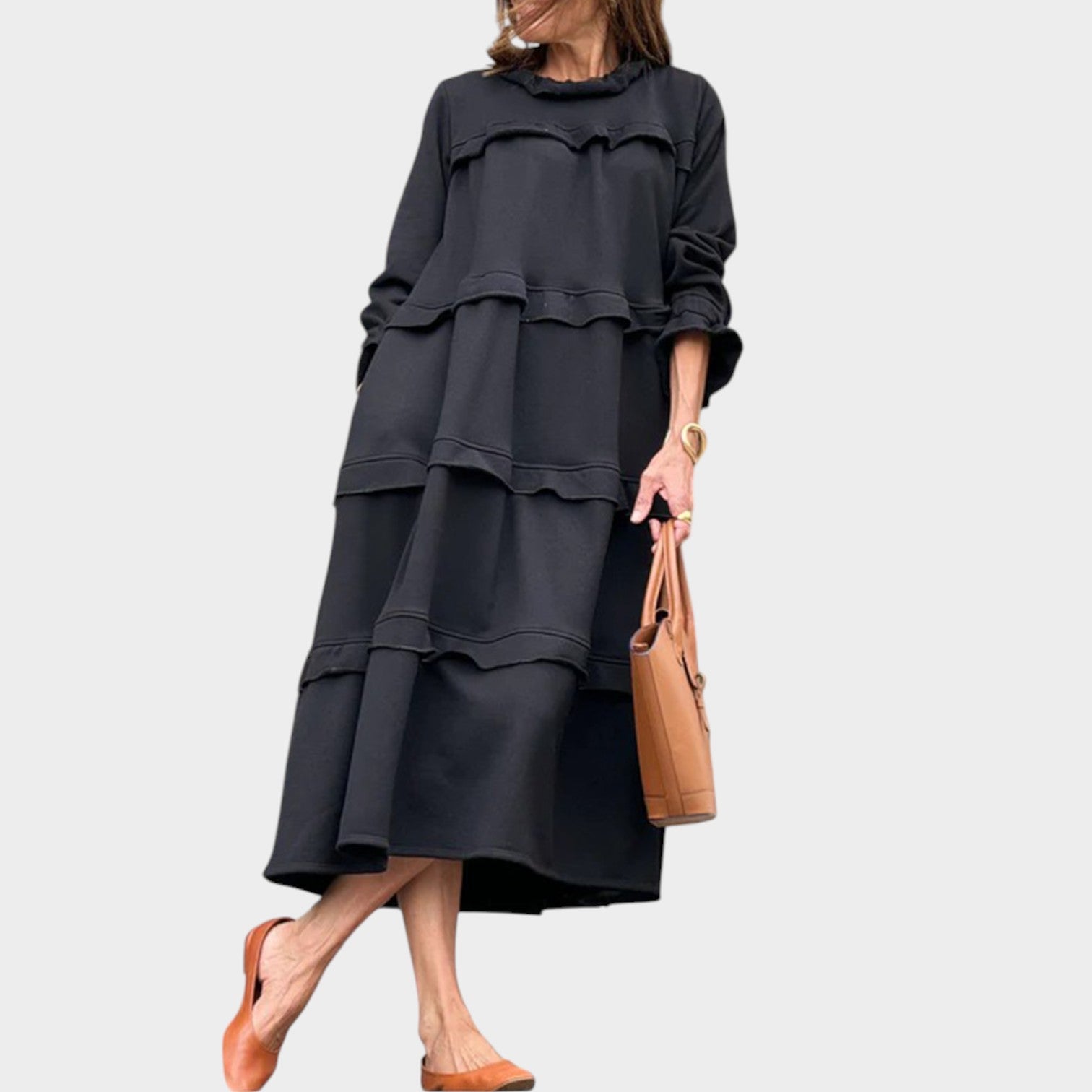 Effortless Tiered Midi Dress