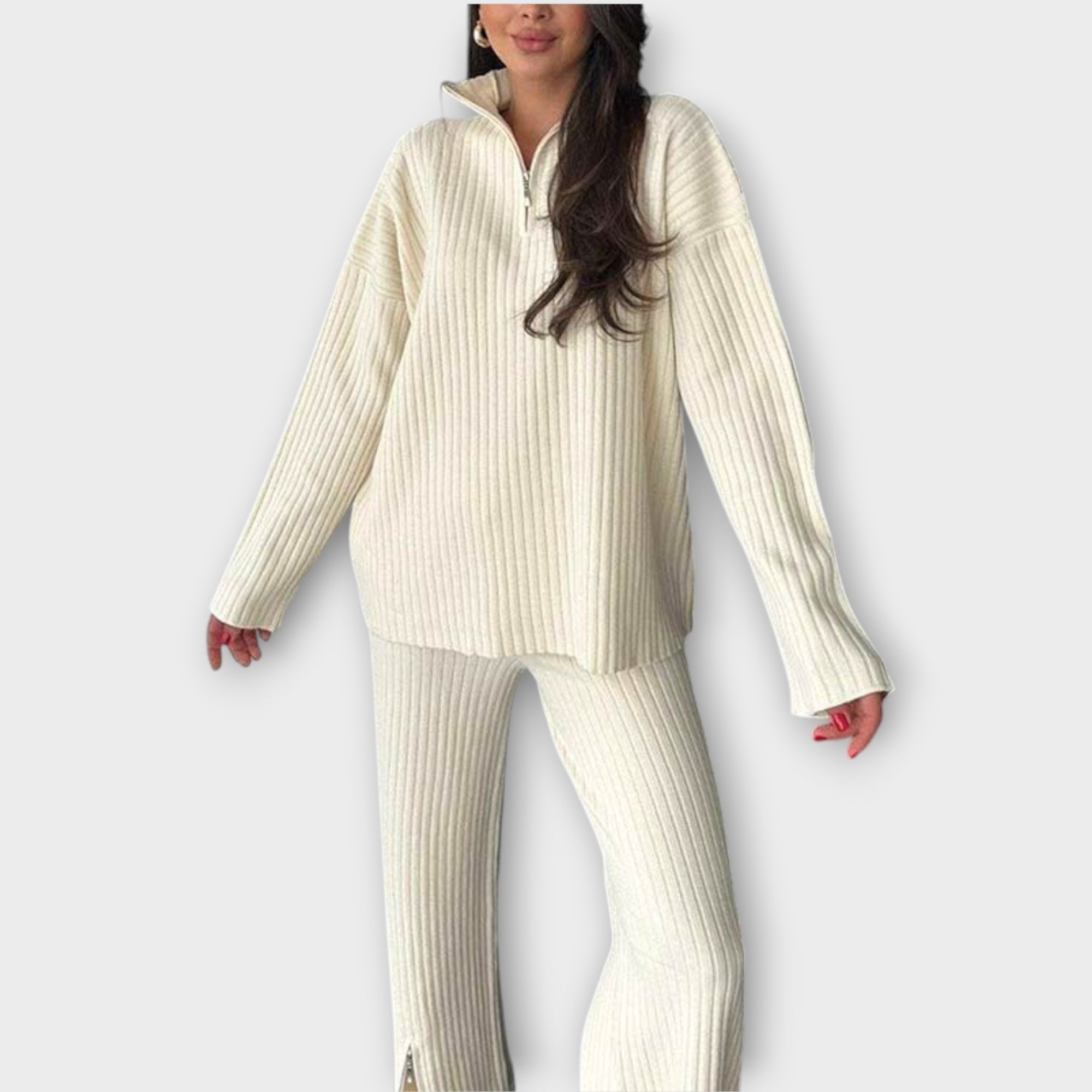 Ribbed Lounge Knit Set