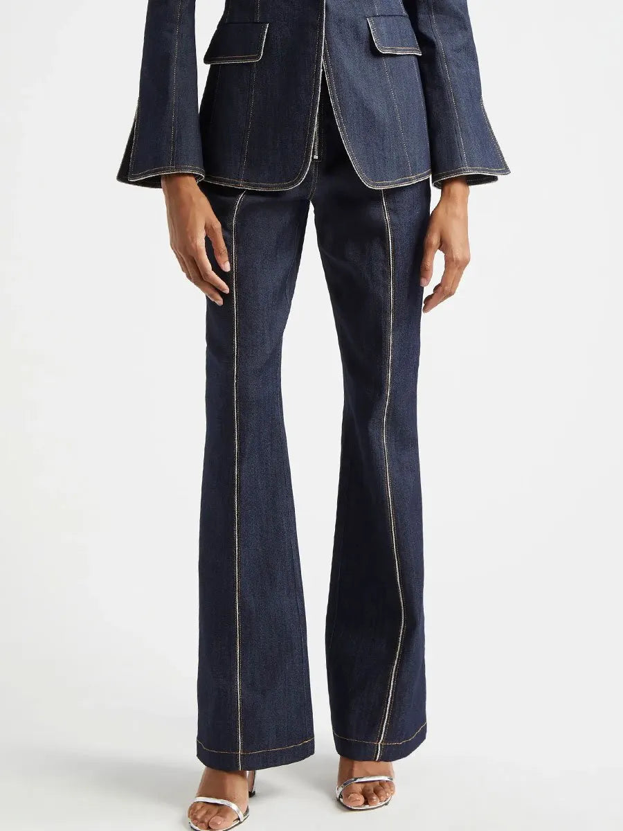 [24-hour shipping out]Vintage Zipper Flare Jeans