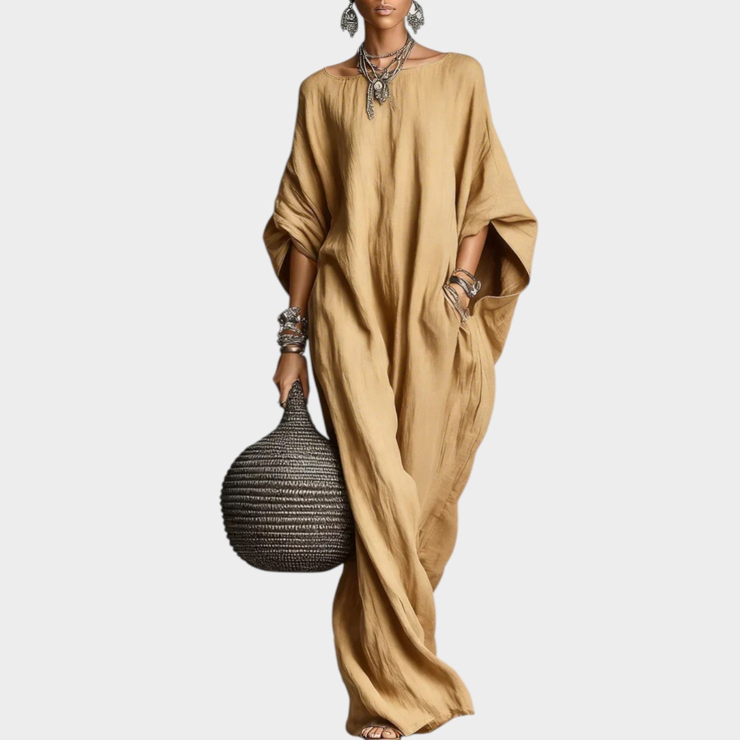 Oversized Boho Maxi Kaftan