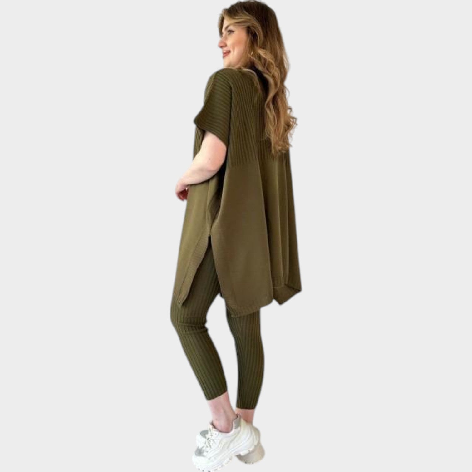 Ribbed Lounge Tunic Set