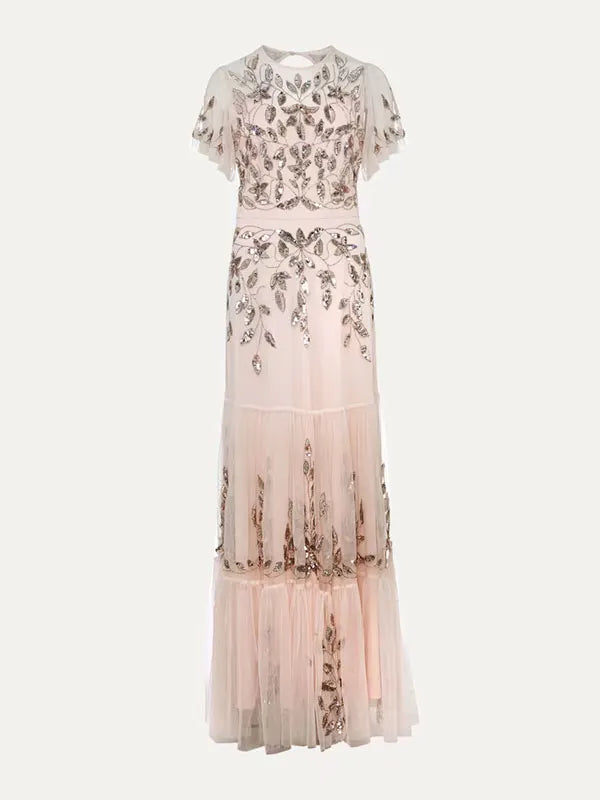 Embellished Tulle Women's Gowns