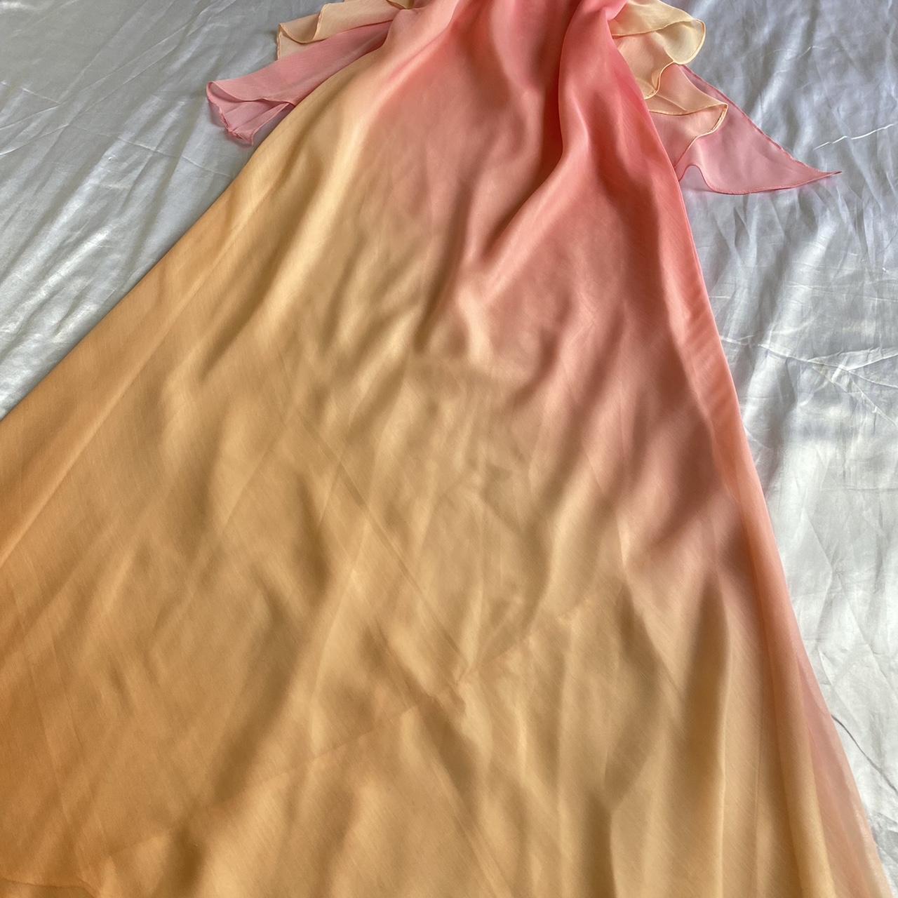 Women's Pink and Orange Dress
