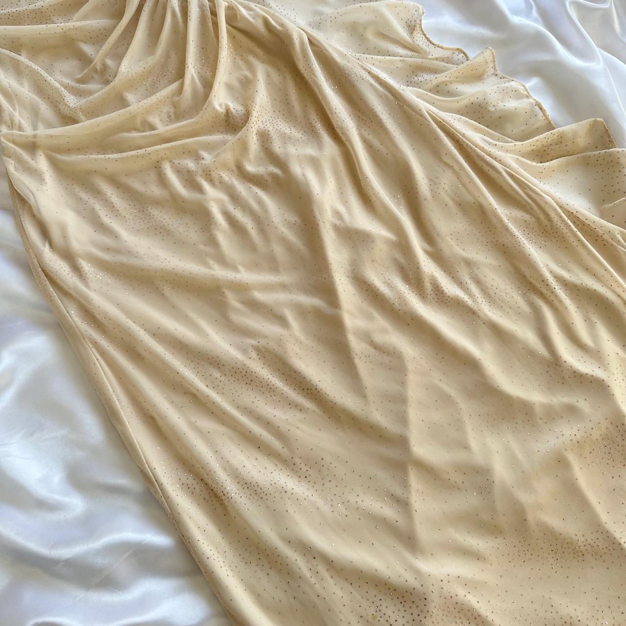& Other Stories Women's Cream and Gold Dress