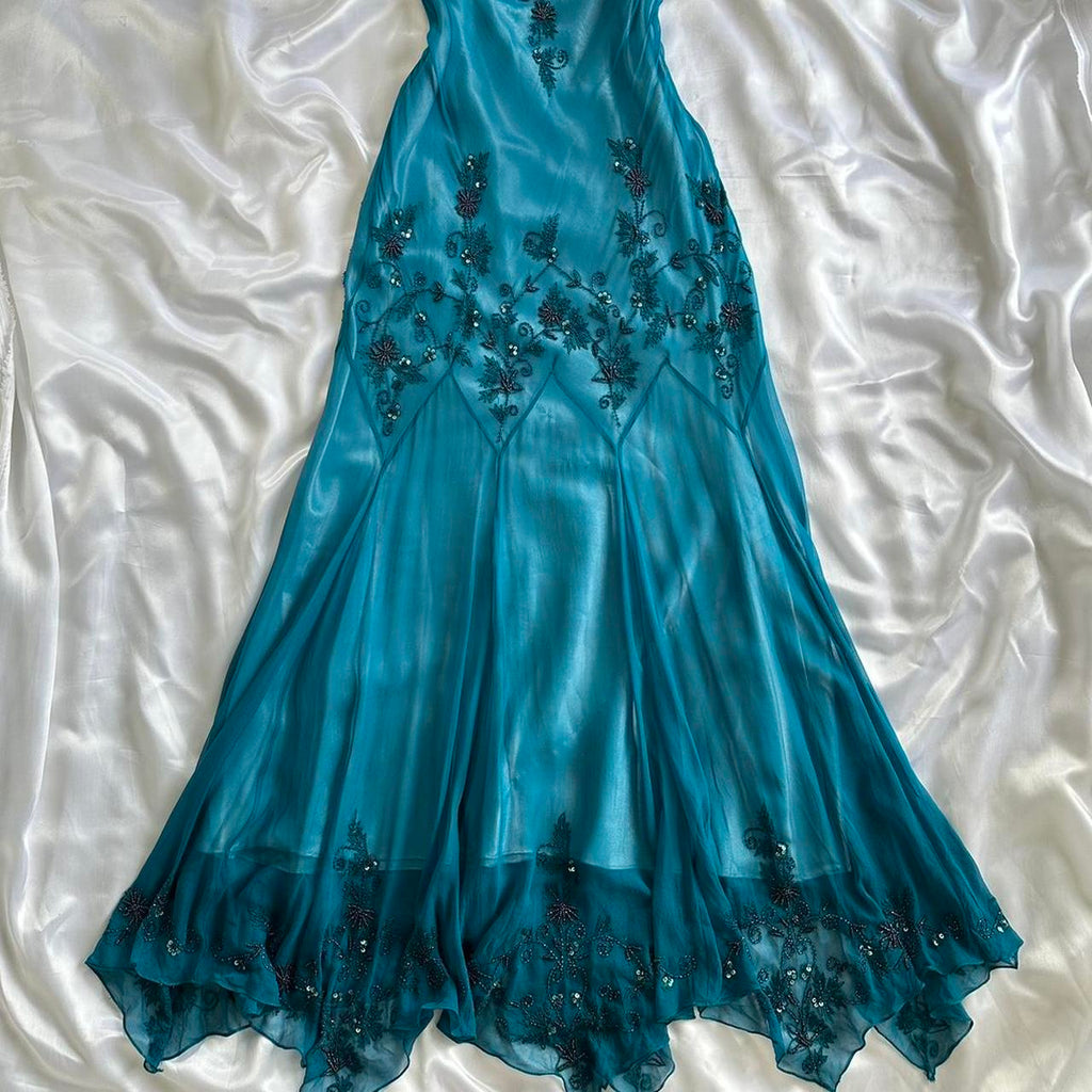Adrianna Papell Women's Blue and Brown Dress