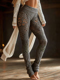 Vintage Viking Gradient Celtic Knot Art Knit Cozy Casual Leggings