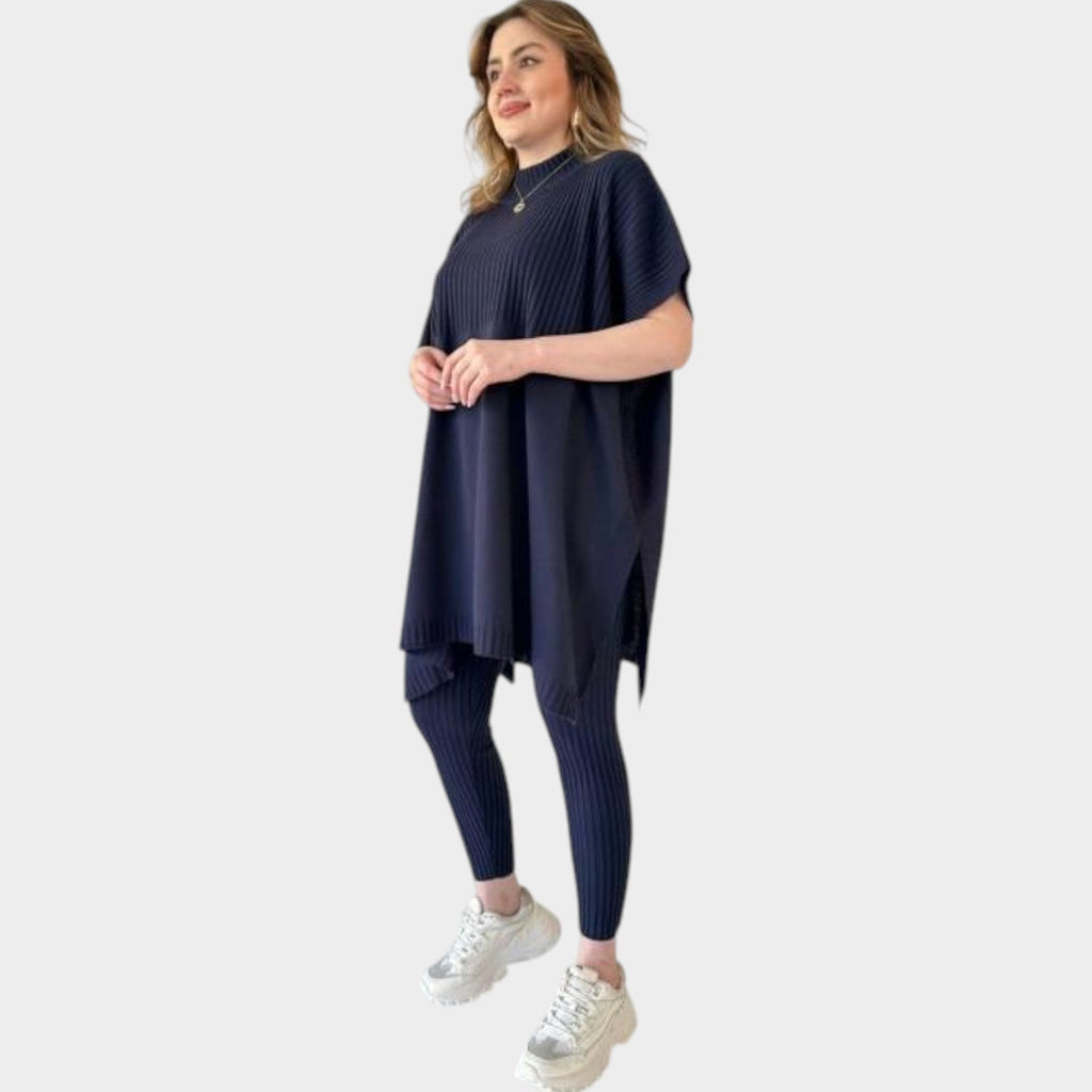 Ribbed Lounge Tunic Set