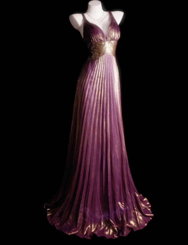 Simple Sheath Long Prom Dresses Satin Pleated Purple Evening Dresses Sleeveless Birthday Dresses