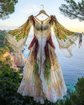 Summer Holiday Ruffle Lace Contrast Dress 241f