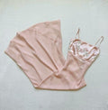 Pretty Sheath Spaghetti Straps Pink Long Chiffon Prom Dresses Evening Dress      25269