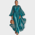 Flowing Pleated Maxi Dress