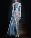 Women's Tube Top Mesh Sequin Dress