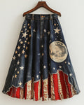 Summer Casual Independence Day Themed Skirt e992